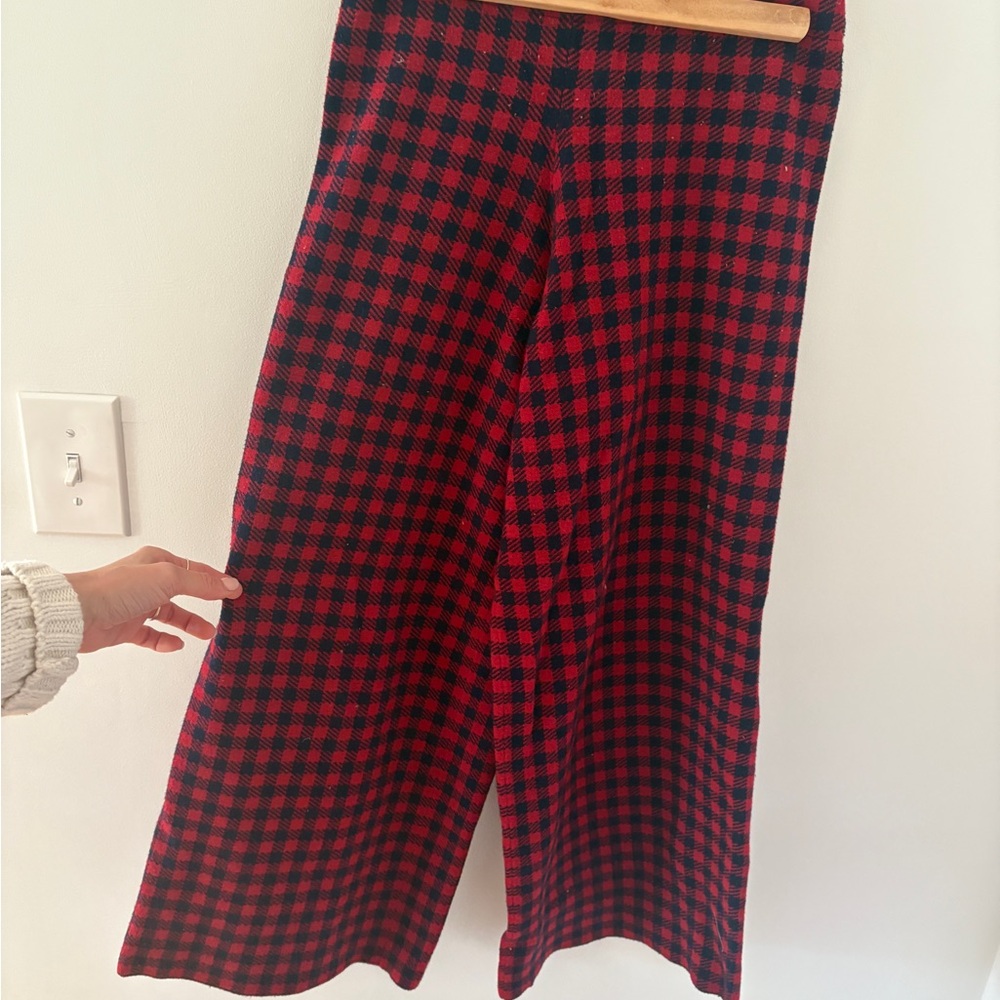Saint Geraldine Red Plaid Women's Pants